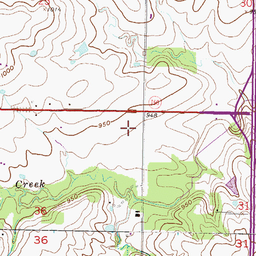 Topographic Map of Mission Gardens Nursery, KS