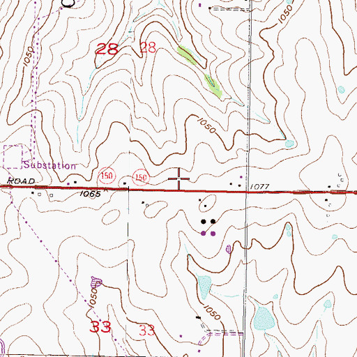 Topographic Map of The Shops of Sedona, KS