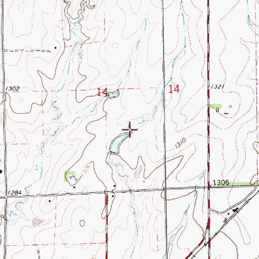 Topographic Map of Clearwater Golf Course, KS