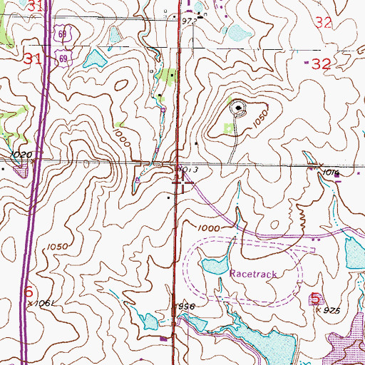 Topographic Map of Lionsgate Market Place, KS