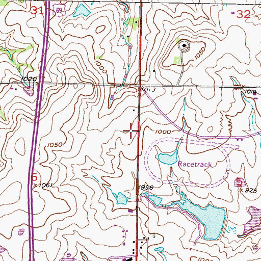 Topographic Map of Vintage Park at Stanley - Nursing Home, KS