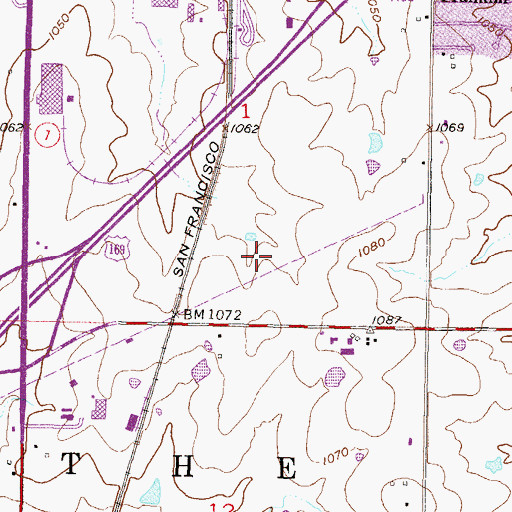 Topographic Map of Christ Family Church, KS