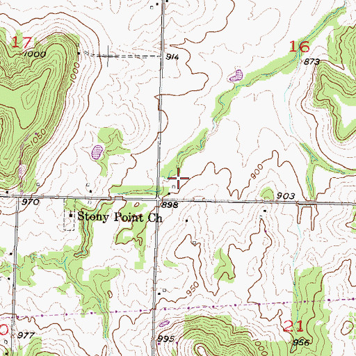 Topographic Map of Vinland Valley Nursery, KS