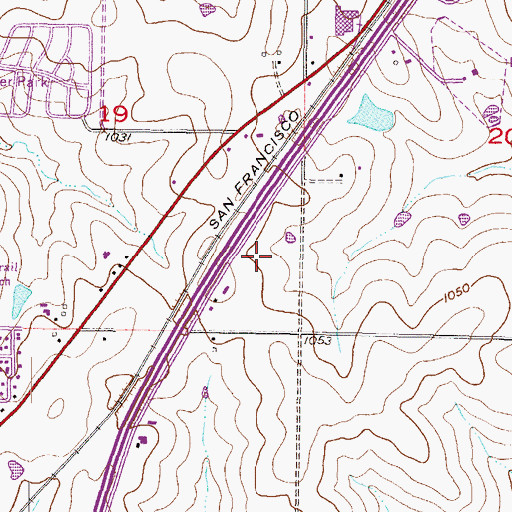 Topographic Map of Villa Saint Francis Nursing Home, KS