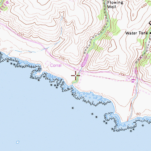 Topographic Map of Vineyard Canyon, CA