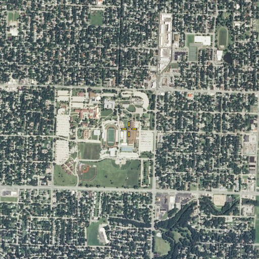 Aerial/Satellite Image of Washburn University - Petro Allied Health Center, KS