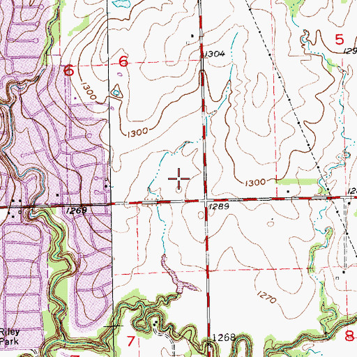 Topographic Map of Sterling House of Derby Assisted Living Facility, KS