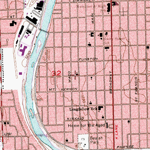 Topographic Map of True Church of the First Born, KS