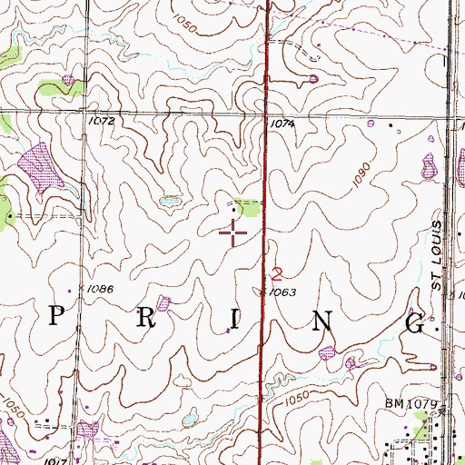 Topographic Map of Grace Community Church of the Nazarene, KS