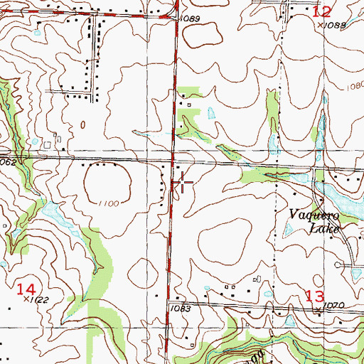 Topographic Map of Western Hills Baptist Church, KS