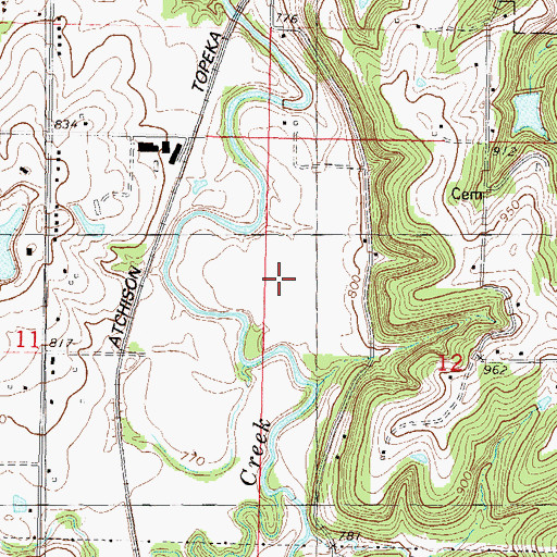 Topographic Map of Mid - America Regional Sports Complex, KS