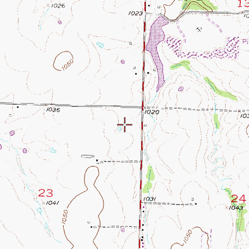 Topographic Map of Northwest Industrial Park, KS