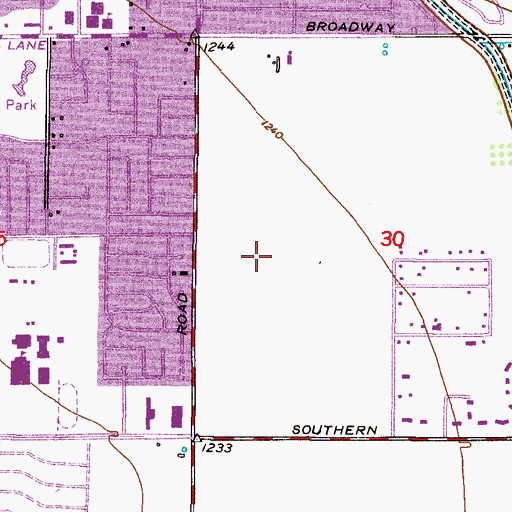 Topographic Map of Summer Place Village, AZ