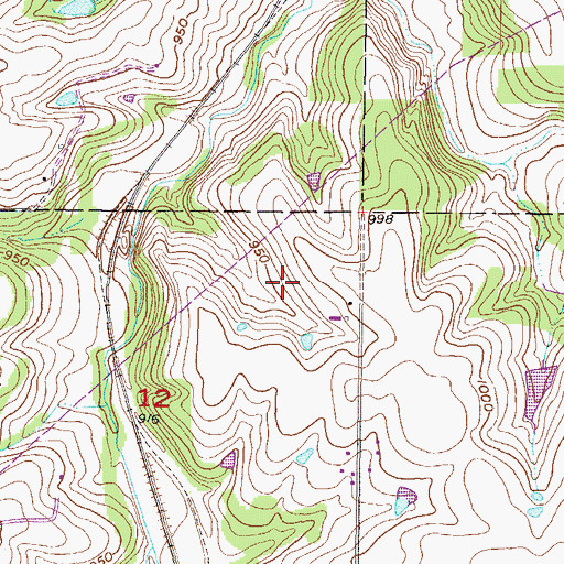 Topographic Map of Ridgeview Marketplace, KS