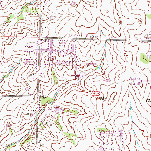 Topographic Map of Shawnee County Indian Creek Wastewater Treatment Plant, KS