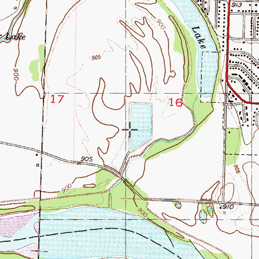 Topographic Map of Silver Lake Wastewater Treatment Plant, KS