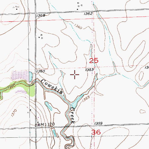 Topographic Map of Wichita Number 3 Wastewater Treatment Plant, KS