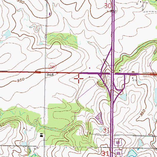 Topographic Map of Citizens Plaza, KS