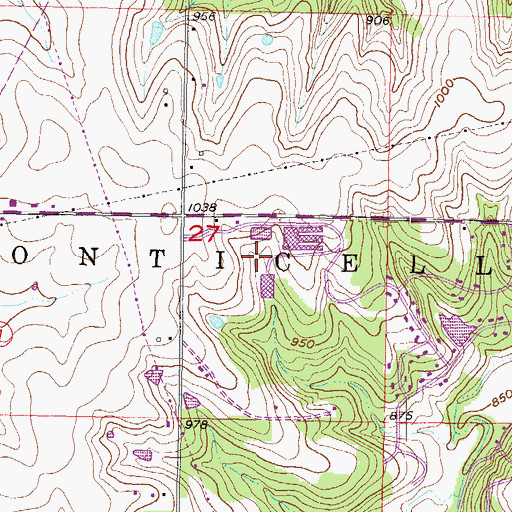 Topographic Map of Continental Business Park, KS