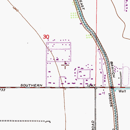 Topographic Map of Summerplace Green, AZ