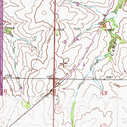 Topographic Map of Griffin Industrial Park, KS