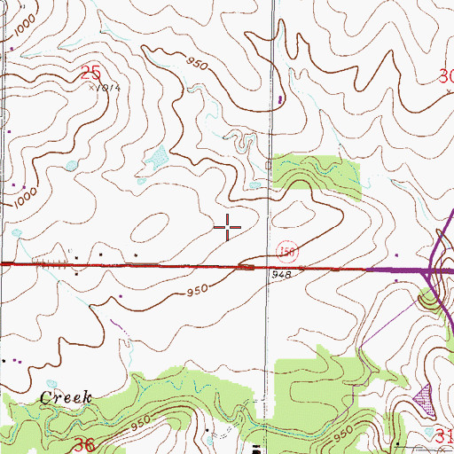 Topographic Map of Hy - Vee Business Park, KS