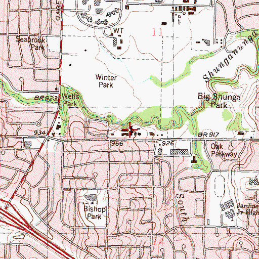 Topographic Map of Briarcliff Residential Care Center, KS