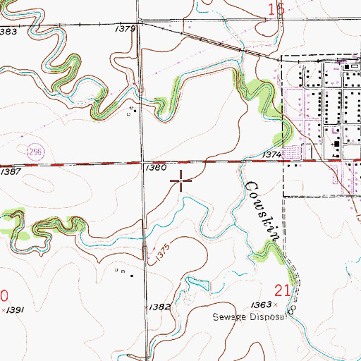 Topographic Map of Colwich Wastewater Treatment Facility, KS