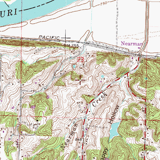 Topographic Map of Kansas City Plant Number 3 Wastewater Treatment Plant, KS