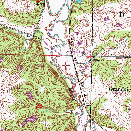 Topographic Map of Leavenworth County Timberlake Wastewater Treatment Plant, KS