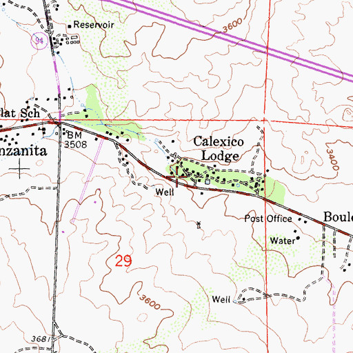 Topographic Map of Walker Creek, CA