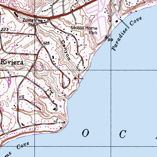 Topographic Map of Walnut Canyon, CA