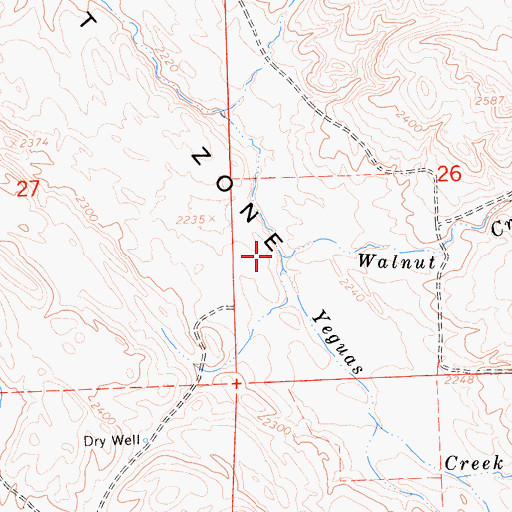 Topographic Map of Walnut Creek, CA