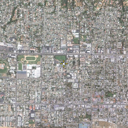 Aerial/Satellite Image of Walnut Elementary School, CA