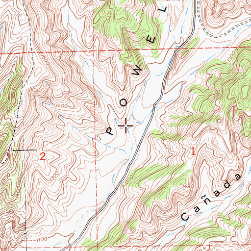 Topographic Map of Walters Canyon, CA