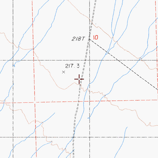 Topographic Map of Ward Valley, CA
