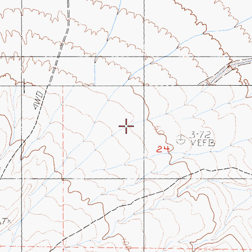 Topographic Map of Warm Spring Canyon, CA