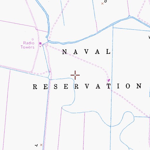 Topographic Map of Naval Supply Detachment Monterey, CA