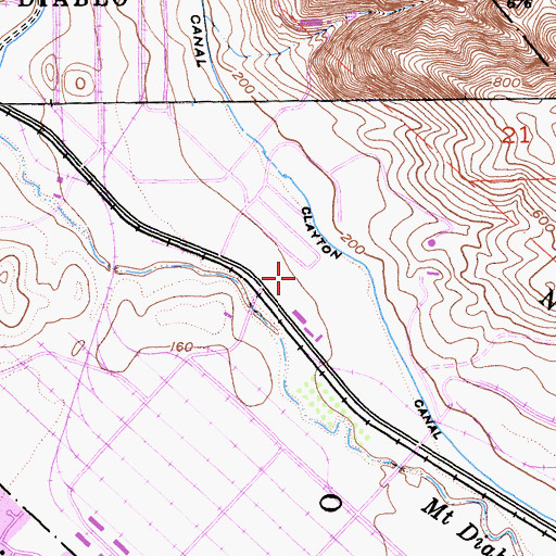 Topographic Map of Naval Weapons Station Concord, CA