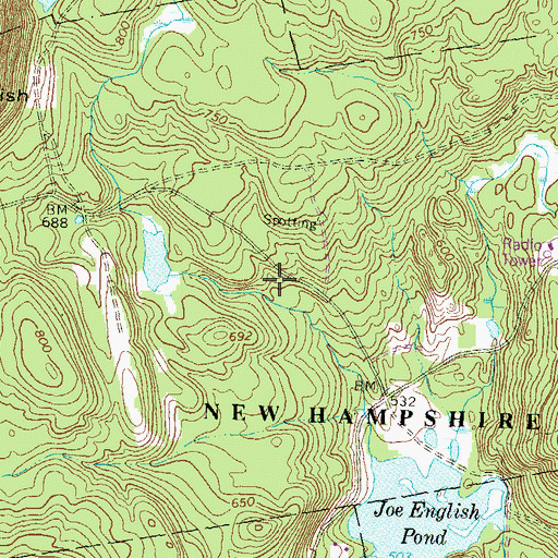Topographic Map of New Boston Air Station, NH