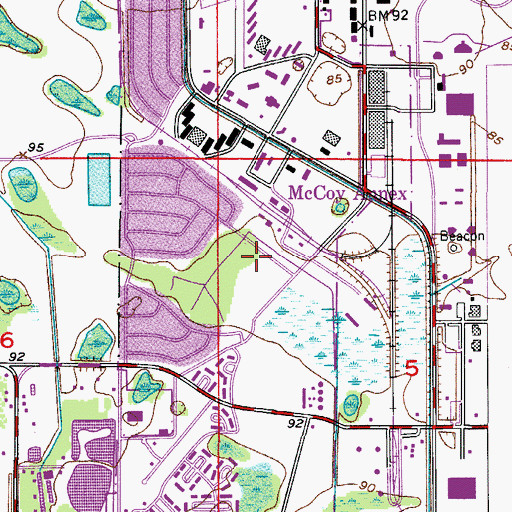 Topographic Map of Orlando Naval Training Center, FL