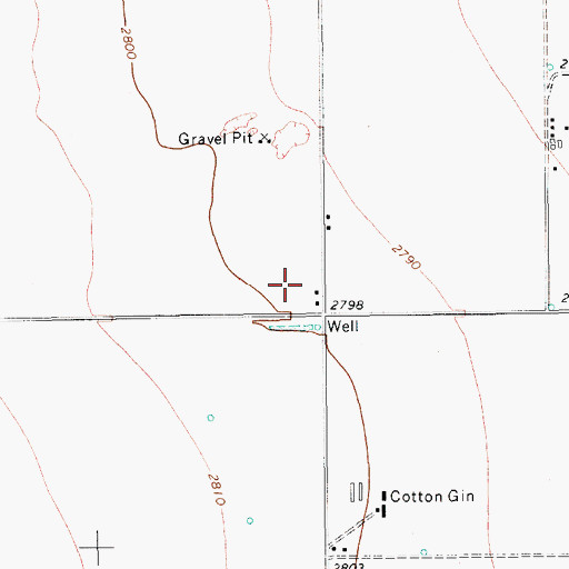 Topographic Map of Pecos Electronic Scoring Site, TX