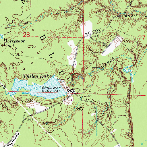 Topographic Map of Pine Bluff Arsenal, AR