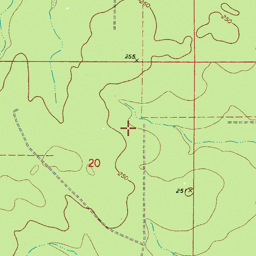 Topographic Map of SEARAY Target Range Complex, MS