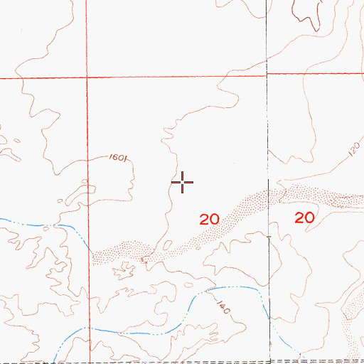 Topographic Map of Shade Tree Range, CA