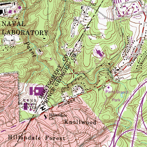 Topographic Map of Adelphi Laboratory Center, MD