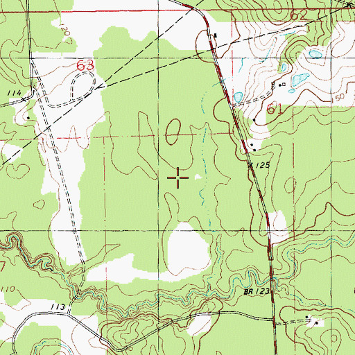 Topographic Map of Coast Guard Station Grangeville, LA