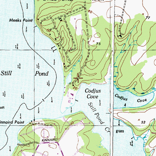 Topographic Map of Coast Guard Station Stillpond, MD