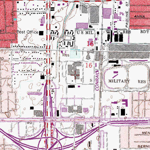Topographic Map of Detroit Arsenal, MI