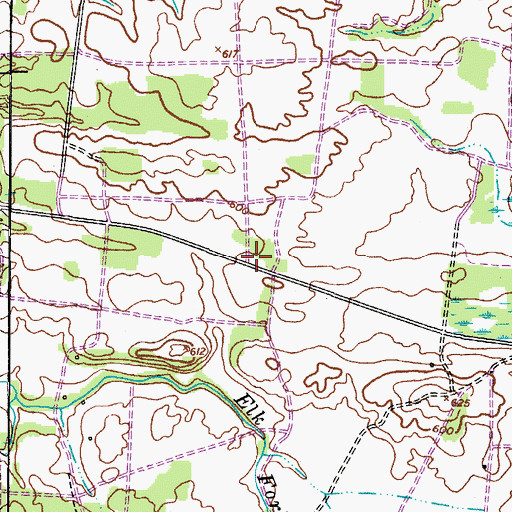 Topographic Map of Fort Campbell, TN